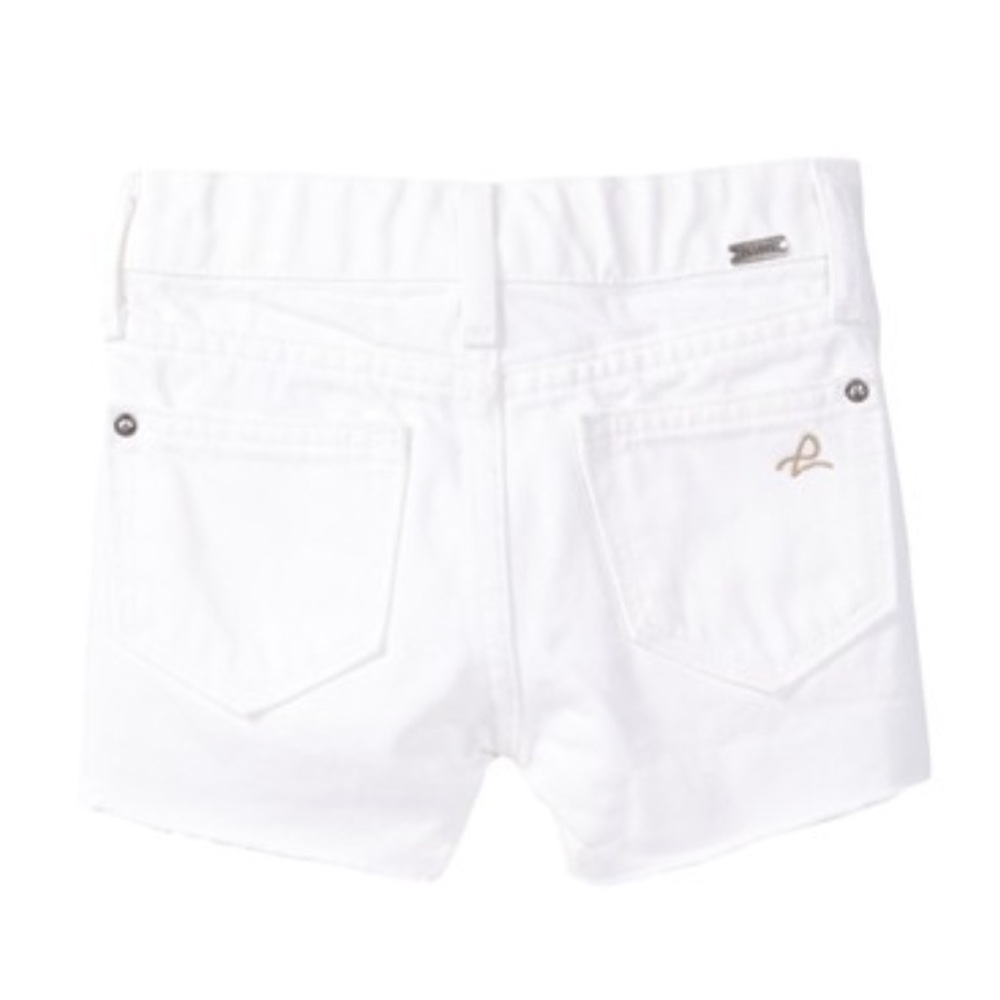 DL 1961 white denim shorts